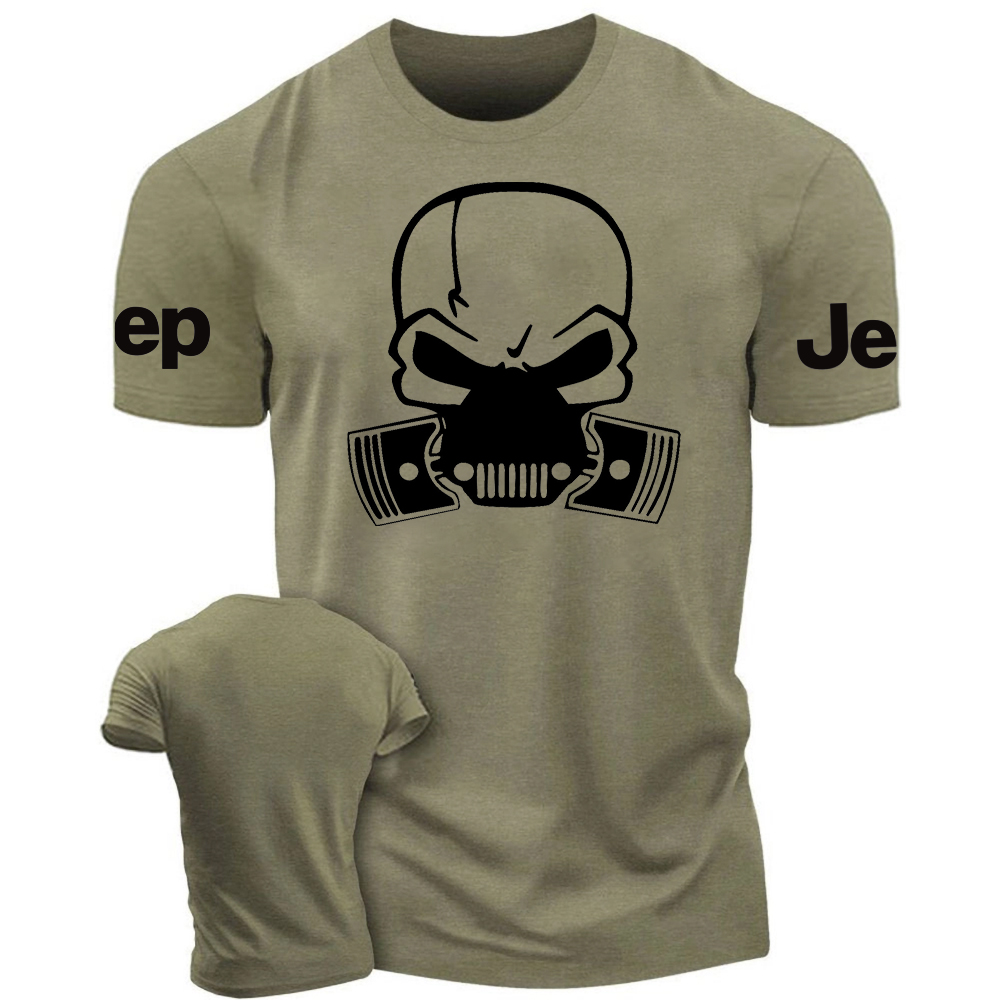 Jp Skull Black White Design T-Shirt