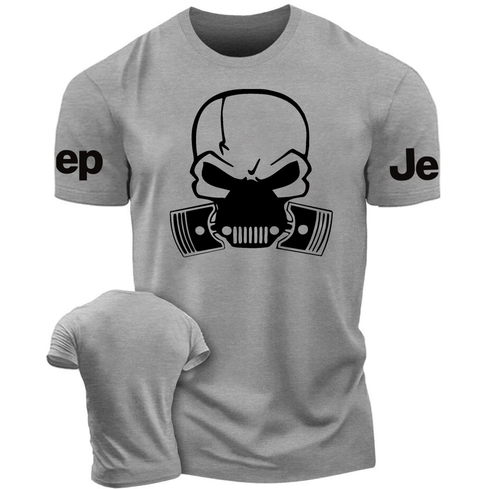 Jp Skull Black White Design T-Shirt