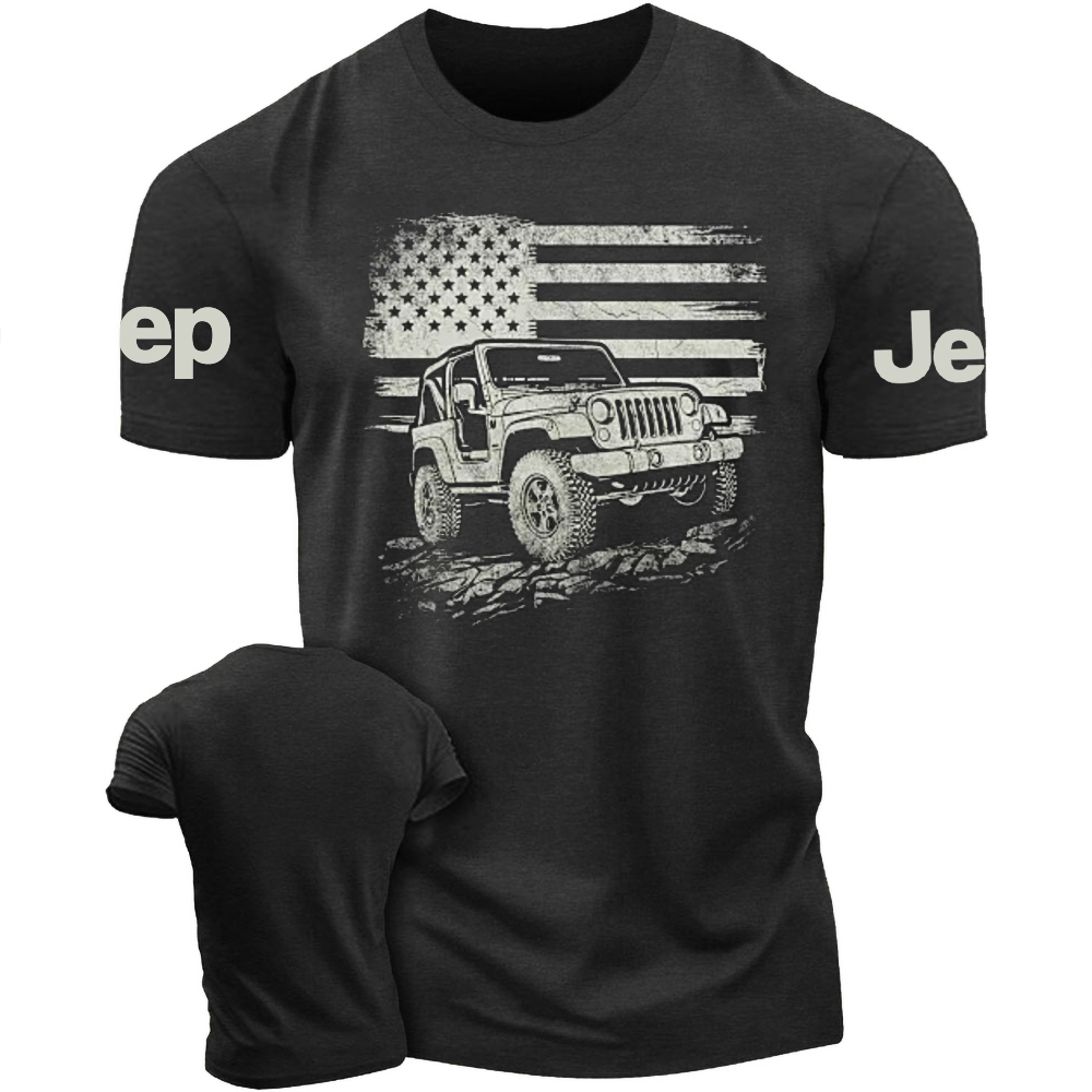 Jp USA Flag Offroad Vintage Tshirt