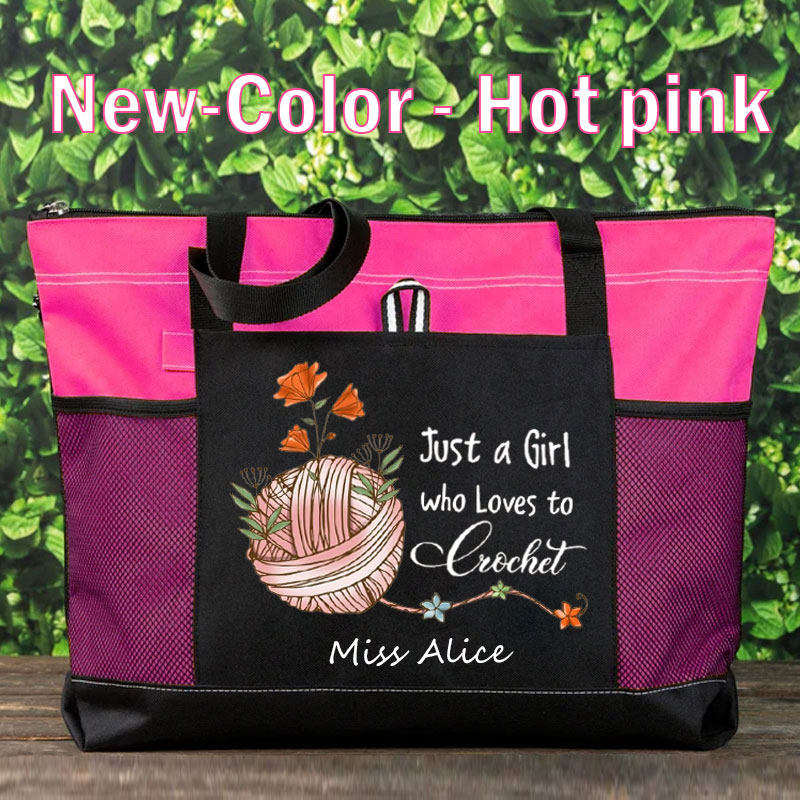 Just a Girl Who Loves Crochet Tote bag