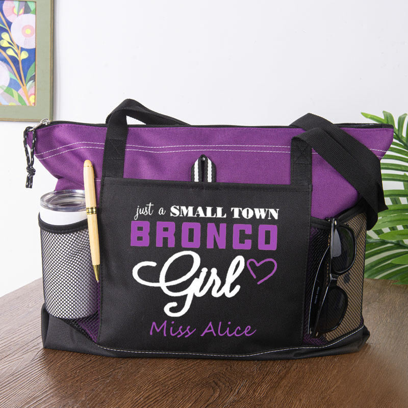Just a Small Town Bronco Girl Tote bag