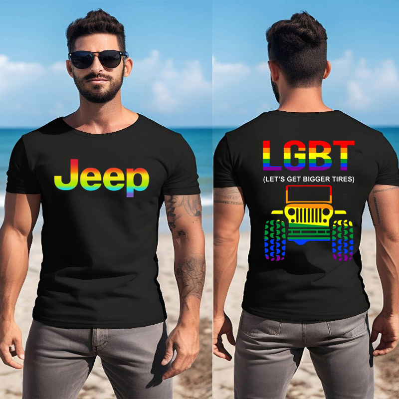 LGBT Let’s Get Bigger Tires Jeep T-Shirt