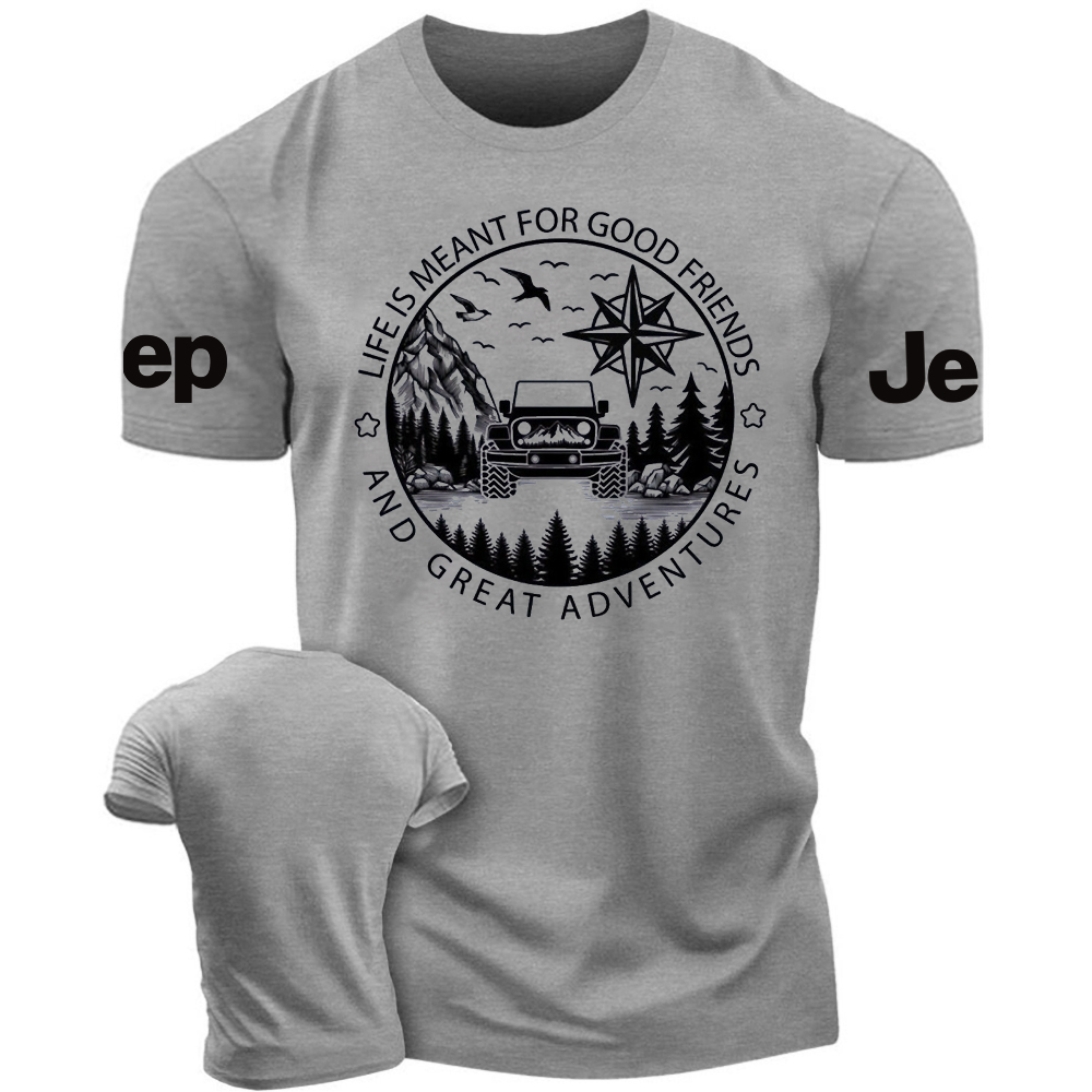 Life is Meant for Good Friends and Great Adventures - Tshirt