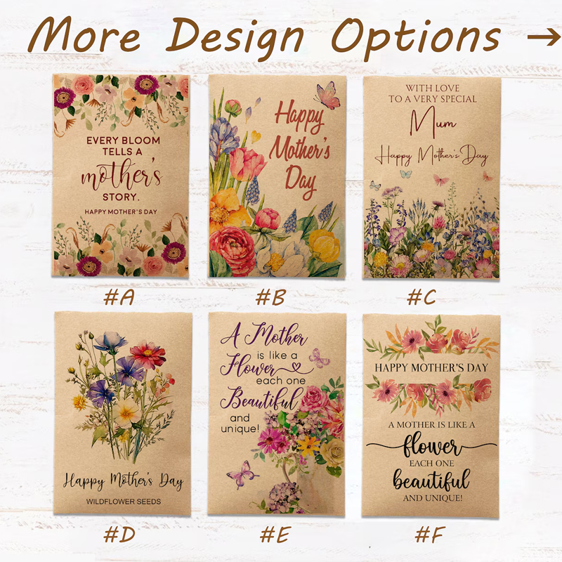 Mother's Day Seeds Packets Favors for Mother's Day Church