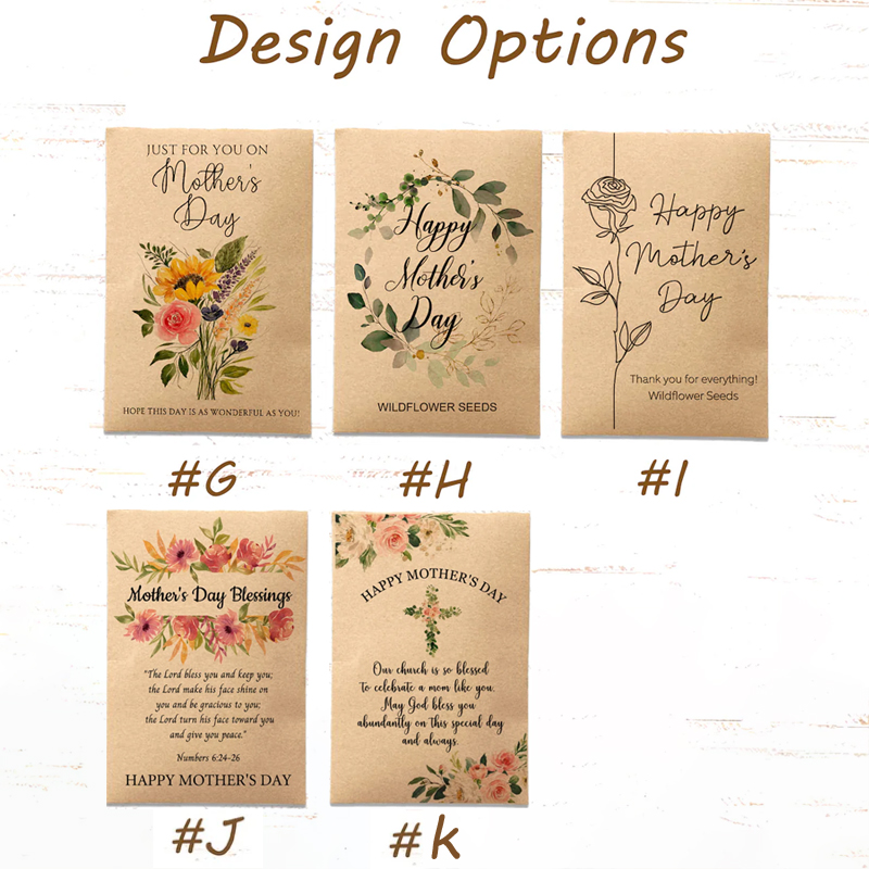 Mother's Day Seeds Packets Favors for Mother's Day Church