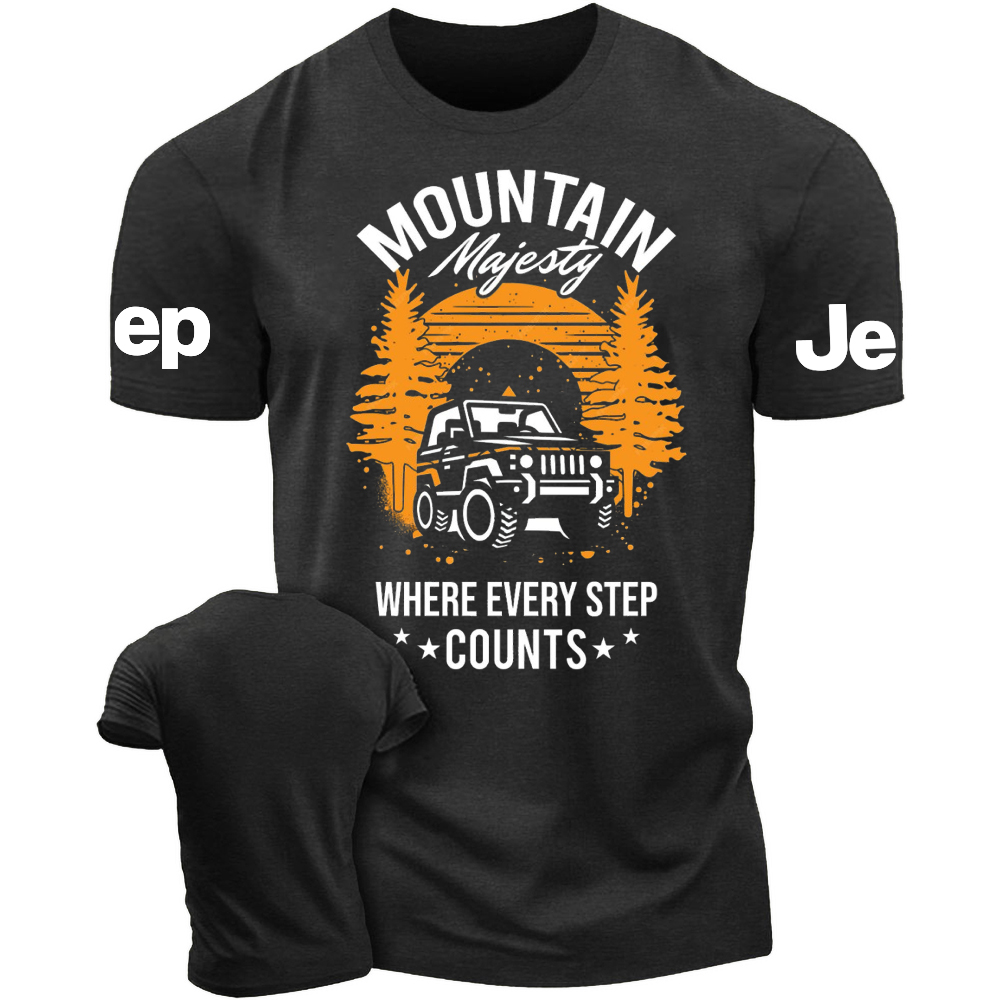 Mountain Majesty Where Every Step Counts Jp T-Shirt