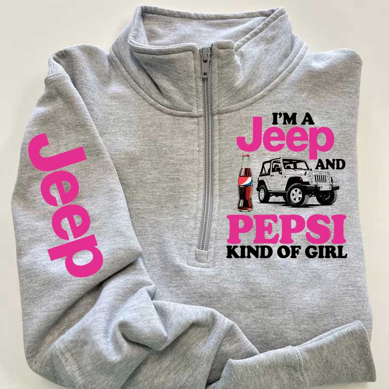 Jeep and Pepsi Kind of Girl Zip Jacket Sweatshirt