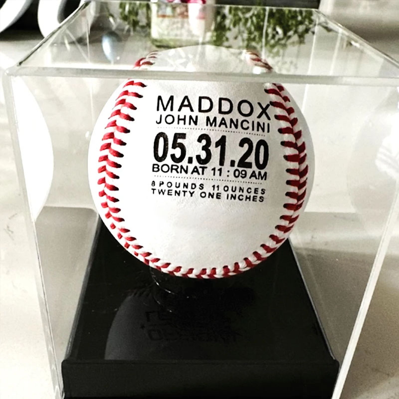 Personalized Baseball Baby Birth Announcement