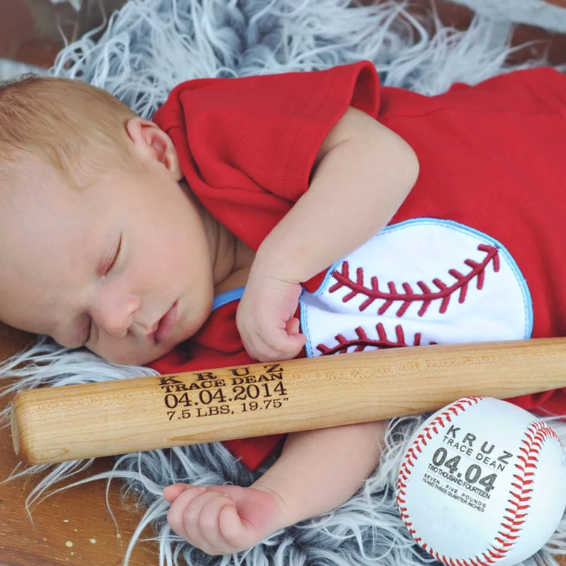 Personalized Baseball Baby Birth Announcement