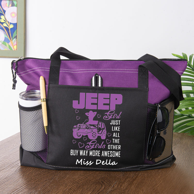 Personalized Jeep Girl Just Like All The Other Tote Bag
