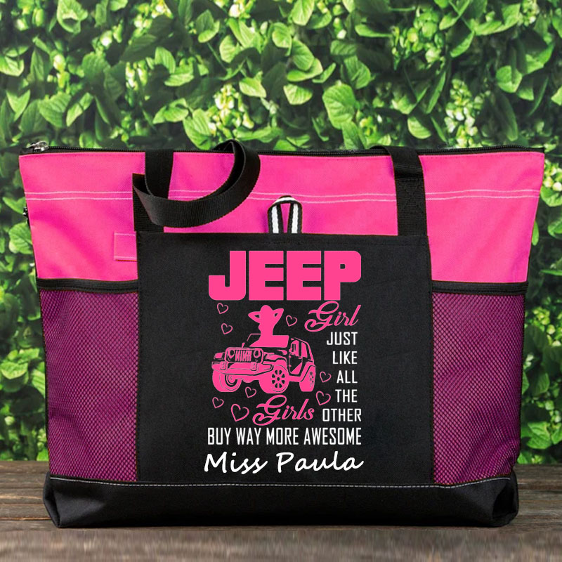 Personalized Jeep Girl Just Like All The Other Tote Bag