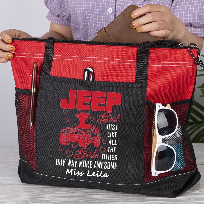 Personalized Jeep Girl Just Like All The Other Tote Bag