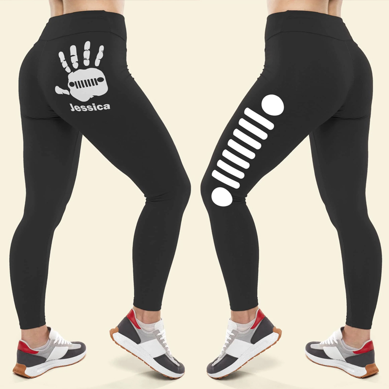 Personalized Jeep Girl Leggings Gift for her