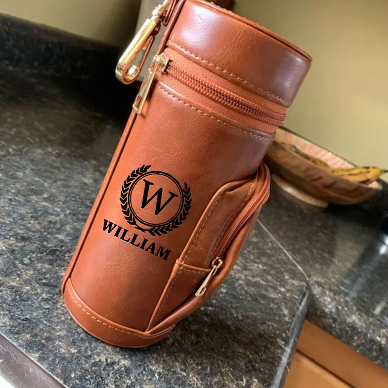 Personalized Leather Cigar Humidor Case Cigars Holder