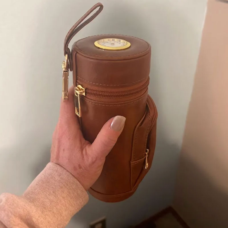 Personalized Leather Cigar Humidor Case Cigars Holder Men Gift