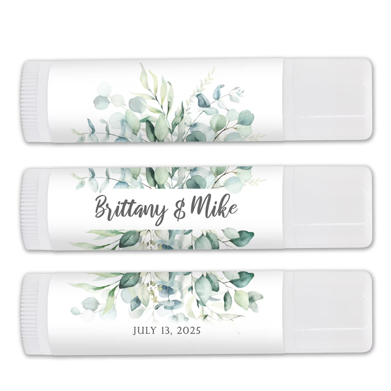 Personalized Lip Balm Favors Wedding Bridal Shower Favor