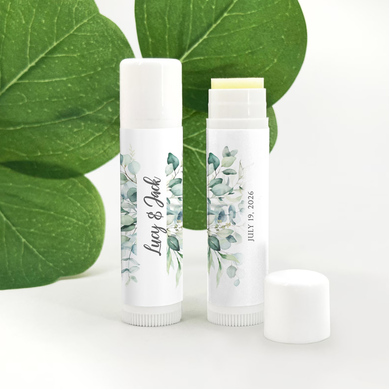 Personalized Lip Balm Favors Wedding Bridal Shower Favor