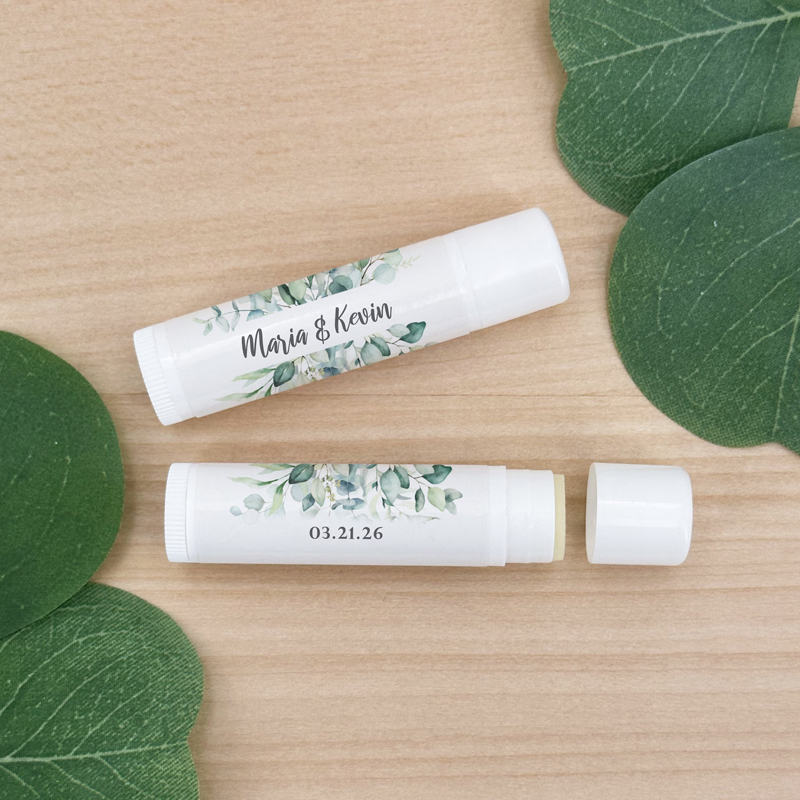 Personalized Lip Balm Favors Wedding Bridal Shower Favor