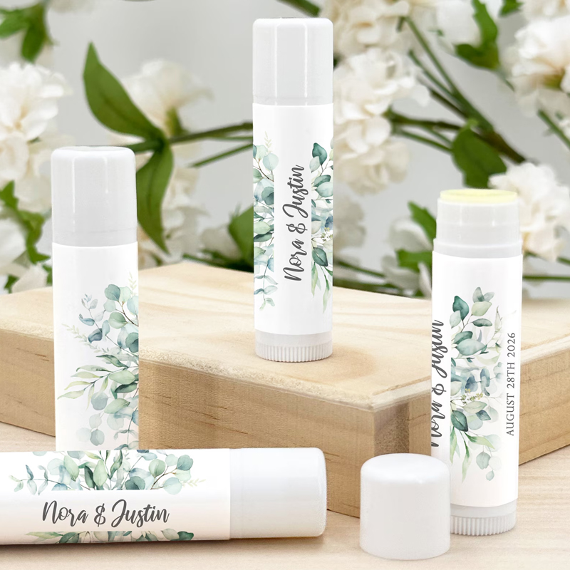 Personalized Lip Balm Favors Wedding Bridal Shower Favor