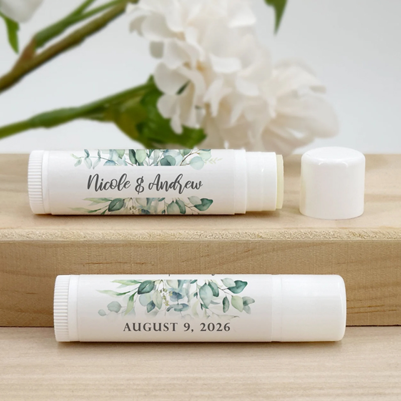 Personalized Lip Balm Favors Wedding Bridal Shower Favor