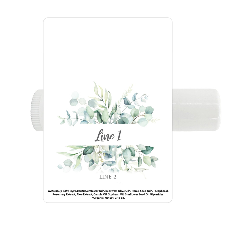 Personalized Lip Balm Favors Wedding Bridal Shower Favor