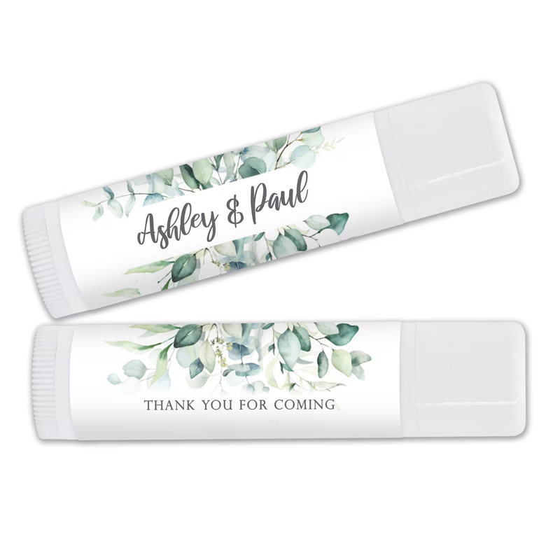 Personalized Lip Balm Favors Wedding Bridal Shower Favor