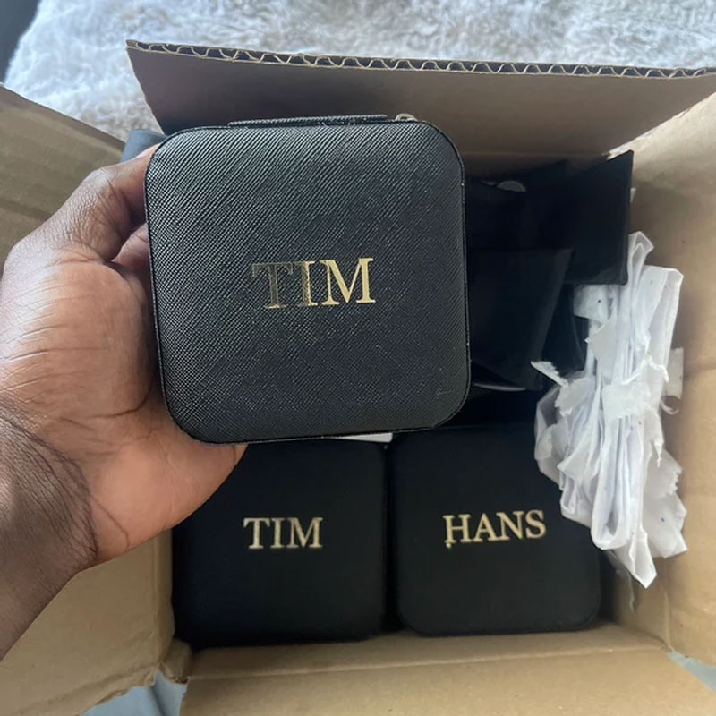 Personalized Men Watch Box Storage Case