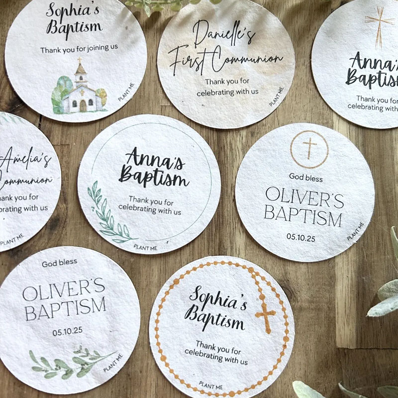 Personalized Plantable Seed Paper Favours
