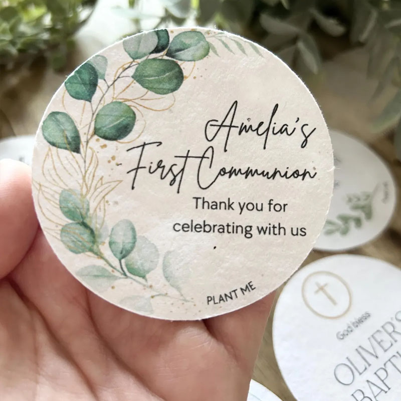 Personalized Plantable Seed Paper Favours