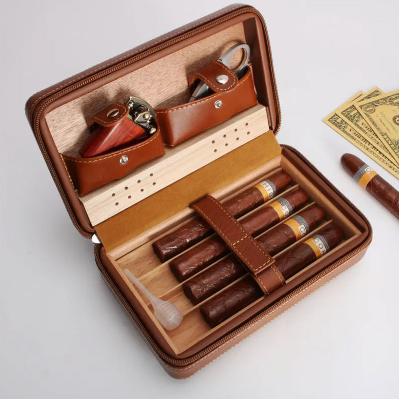 Personalized Travel Cigar Humidor Box Anniversary Gifts