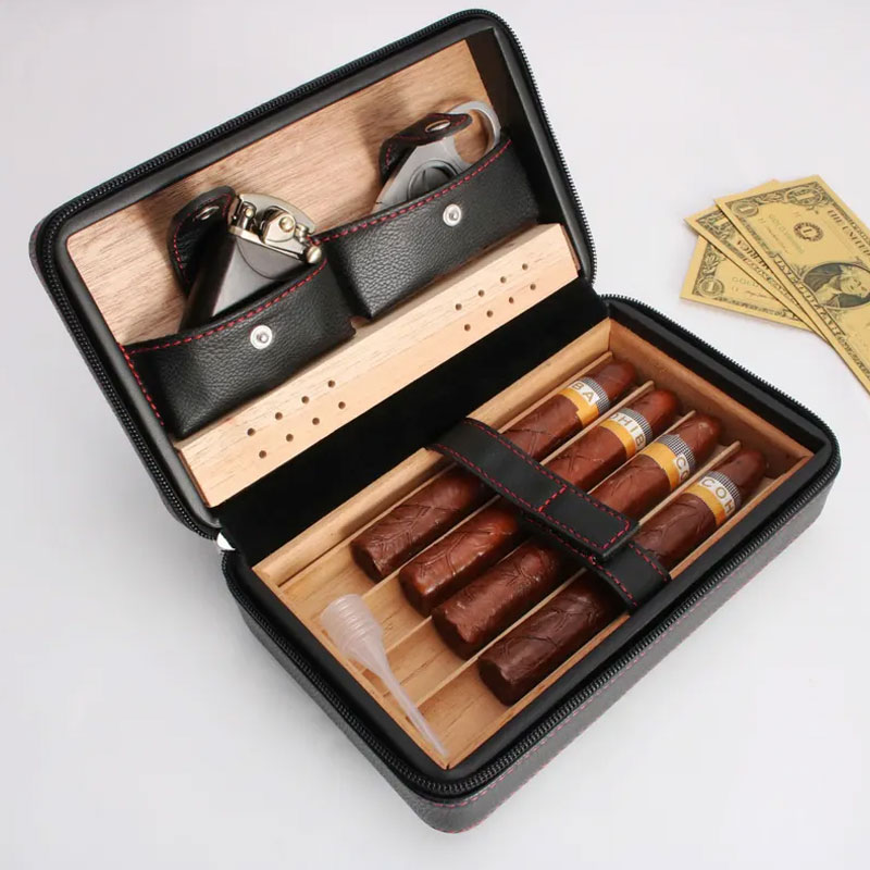 Personalized Travel Cigar Humidor Box Anniversary Gifts