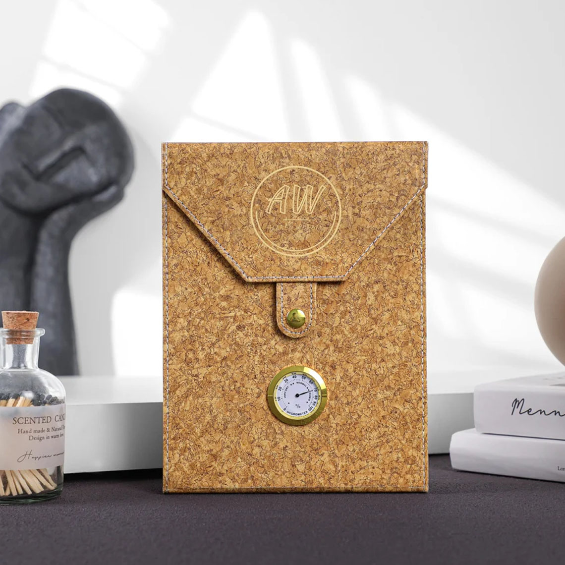 Personalized Travel Cigar Humidor Gift For Dad