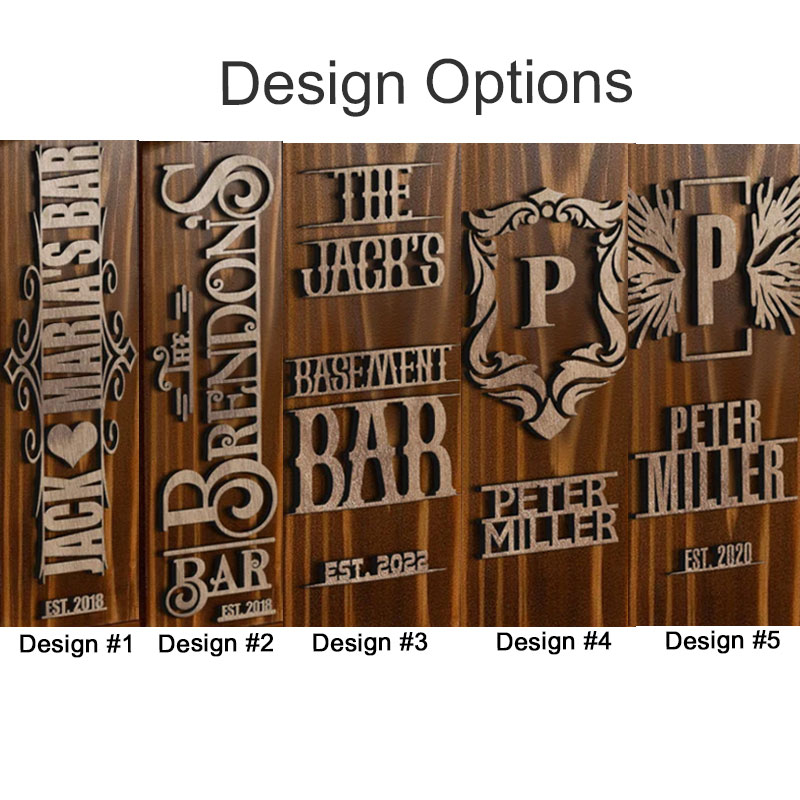 Personalized Whiskey Dispenser Wood Drink Fountain
