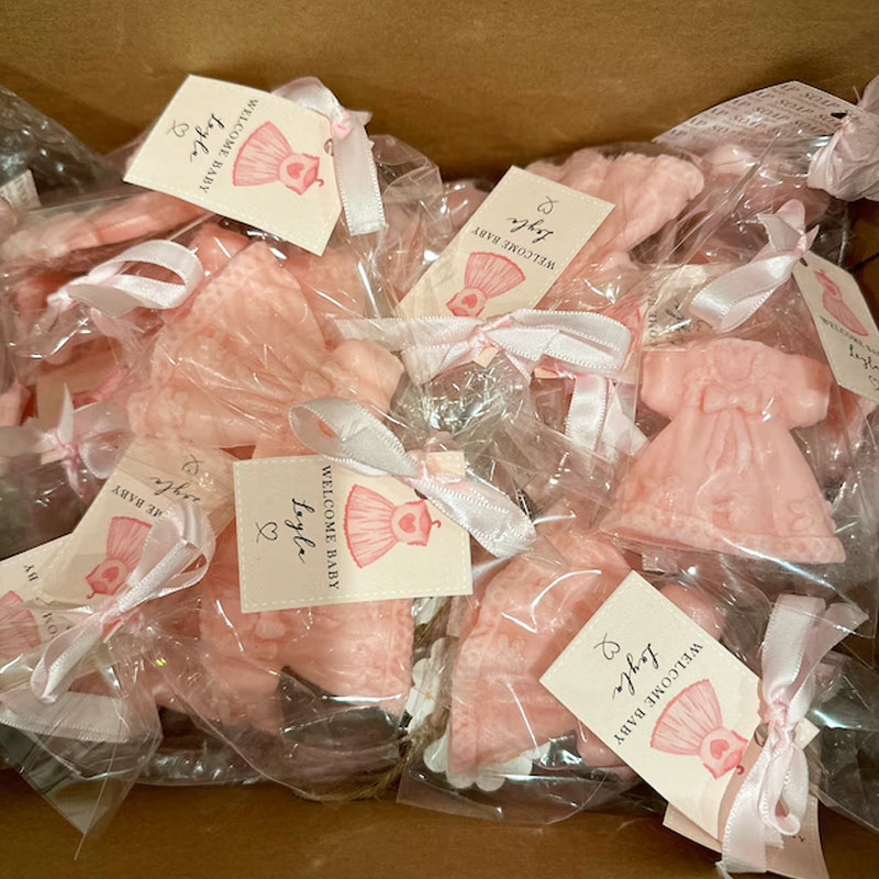 Pink Bow Soap Favors Baby Shower Gifts