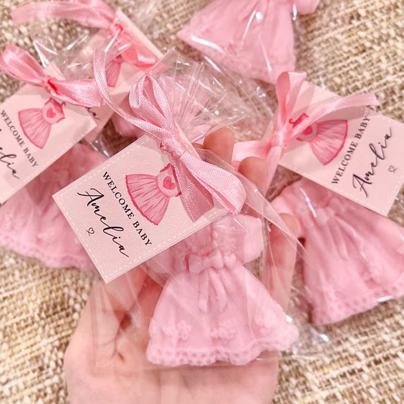Pink Bow Soap Favors Baby Shower Gifts
