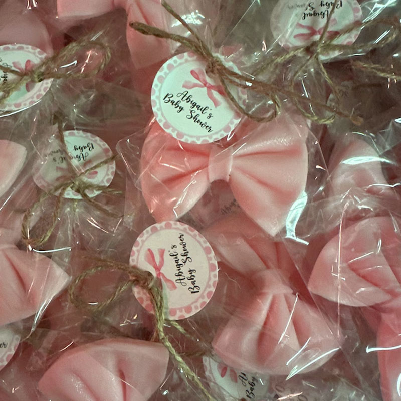 Pink Bow Soap Favors Baby Shower Gifts