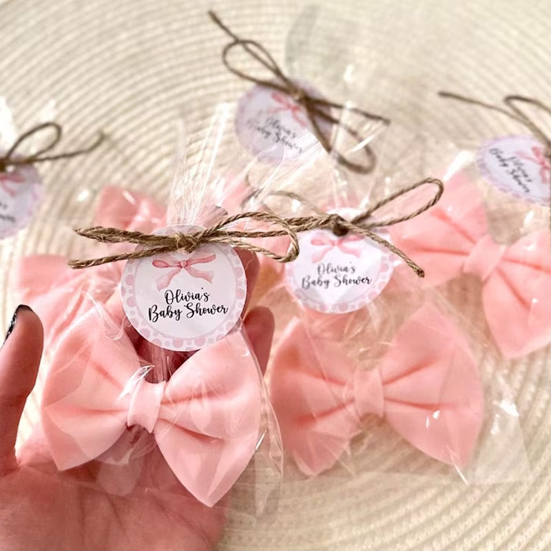 Pink Bow Soap Favors Baby Shower Gifts