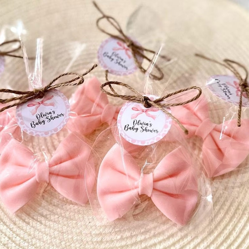 Pink Bow Soap Favors Baby Shower Gifts