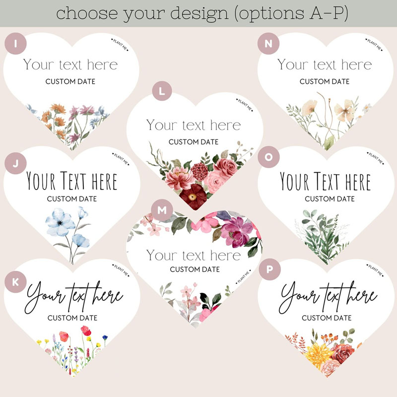Plantable Seed Paper Wedding & Shower Favours