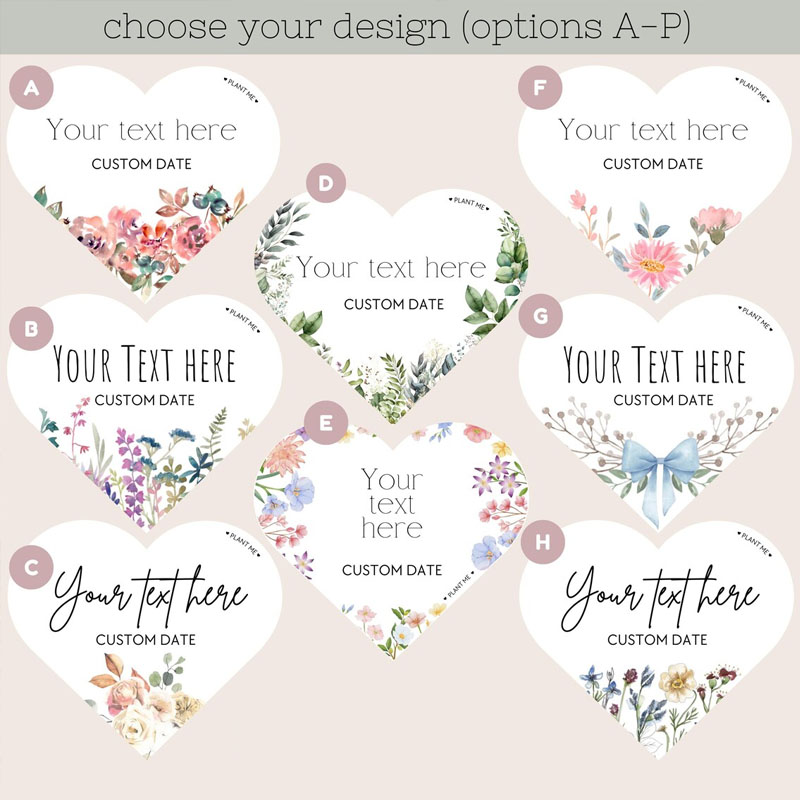 Plantable Seed Paper Wedding & Shower Favours