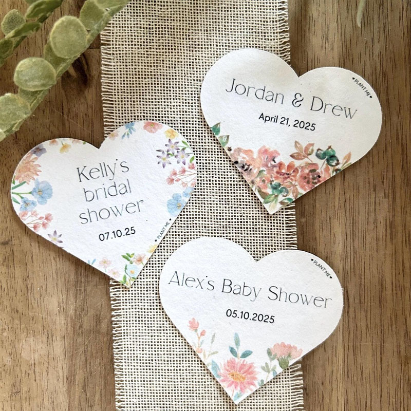 Plantable Seed Paper Wedding & Shower Favours