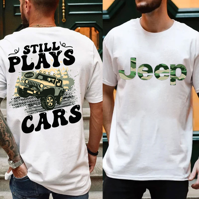 Still Plays with Jeep Car Camouflage Jeep Lover T-shirt