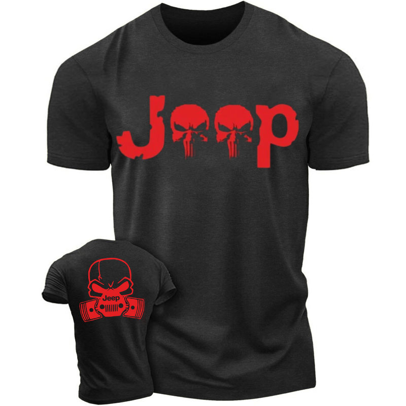 T-Shirt with a Punisher Jeep Logo Design