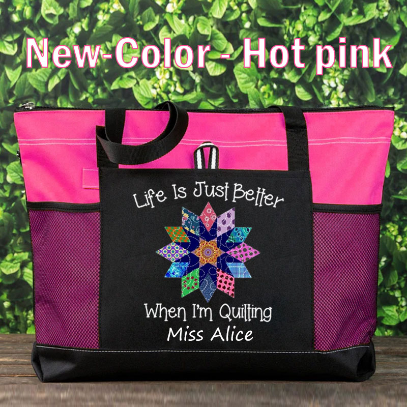 Quilt Gifts Tote Bag Better When Quilting