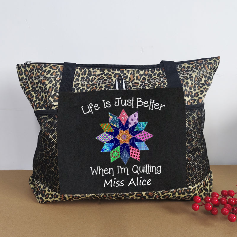 Quilt Gifts Tote Bag Better When Quilting