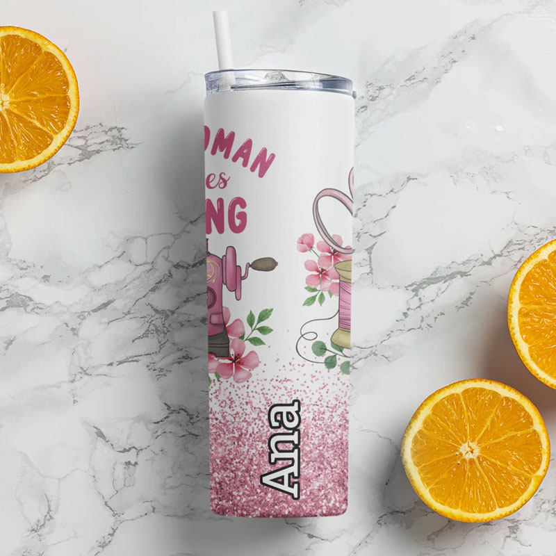 Quilting Gifts Personalized Tumbler Gift for Quilter