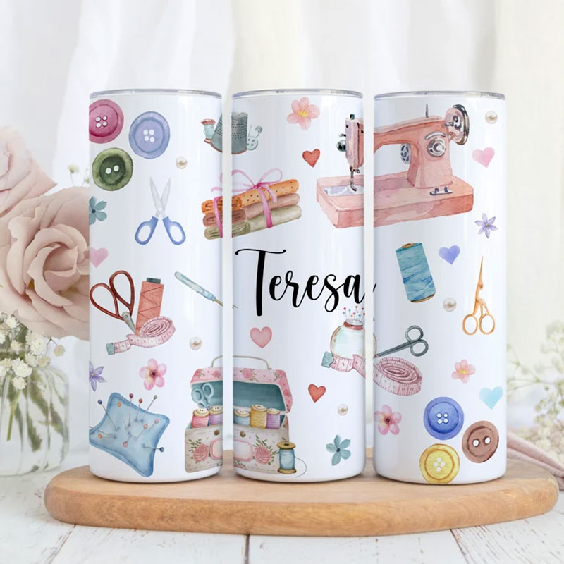 Quilting Gifts Personalized Tumbler Gift for Quilter