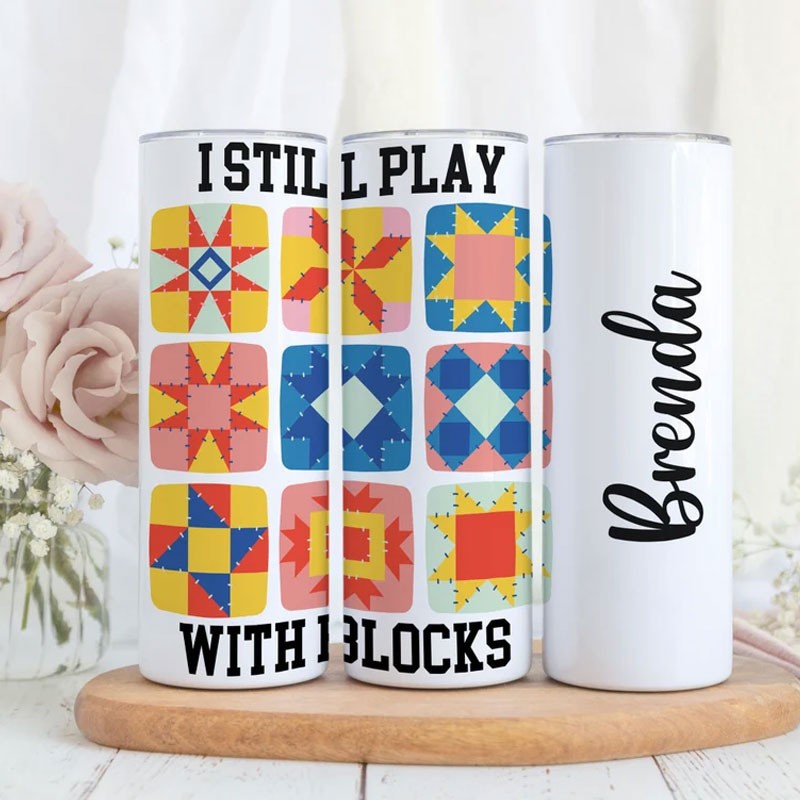 Quilting Gifts Personalized Tumbler Gift for Quilter