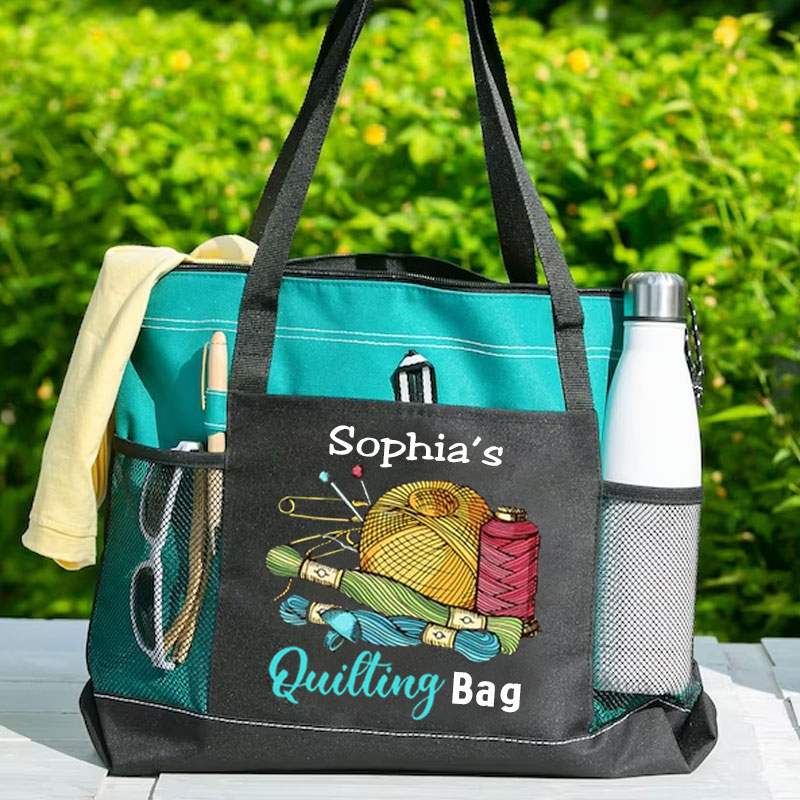 Personalized Quilting Lover Tool Tote Bag