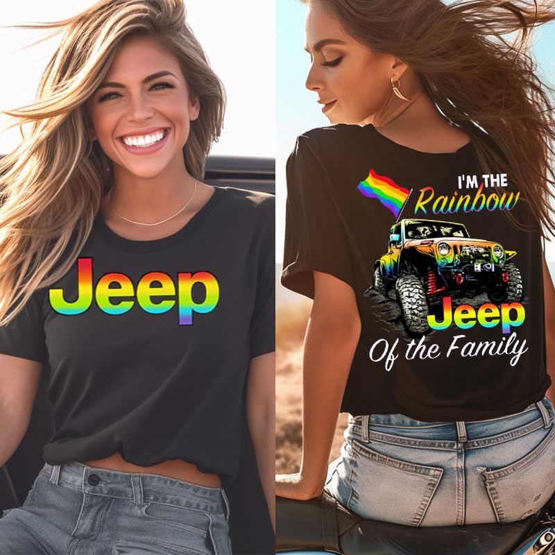 LGBT I’m The Rainbow Jeep Of The Family For Jeep Lover Tshirt